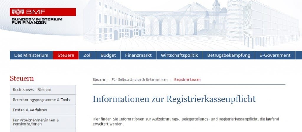 Registrierkassenpflicht